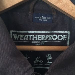 Distressed Weatherproof Coat sz L
